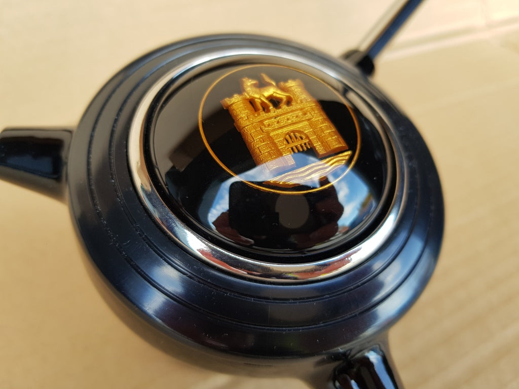 Black 3 spoke steering wheel for VW type 2 early bay window 1967 to 1973