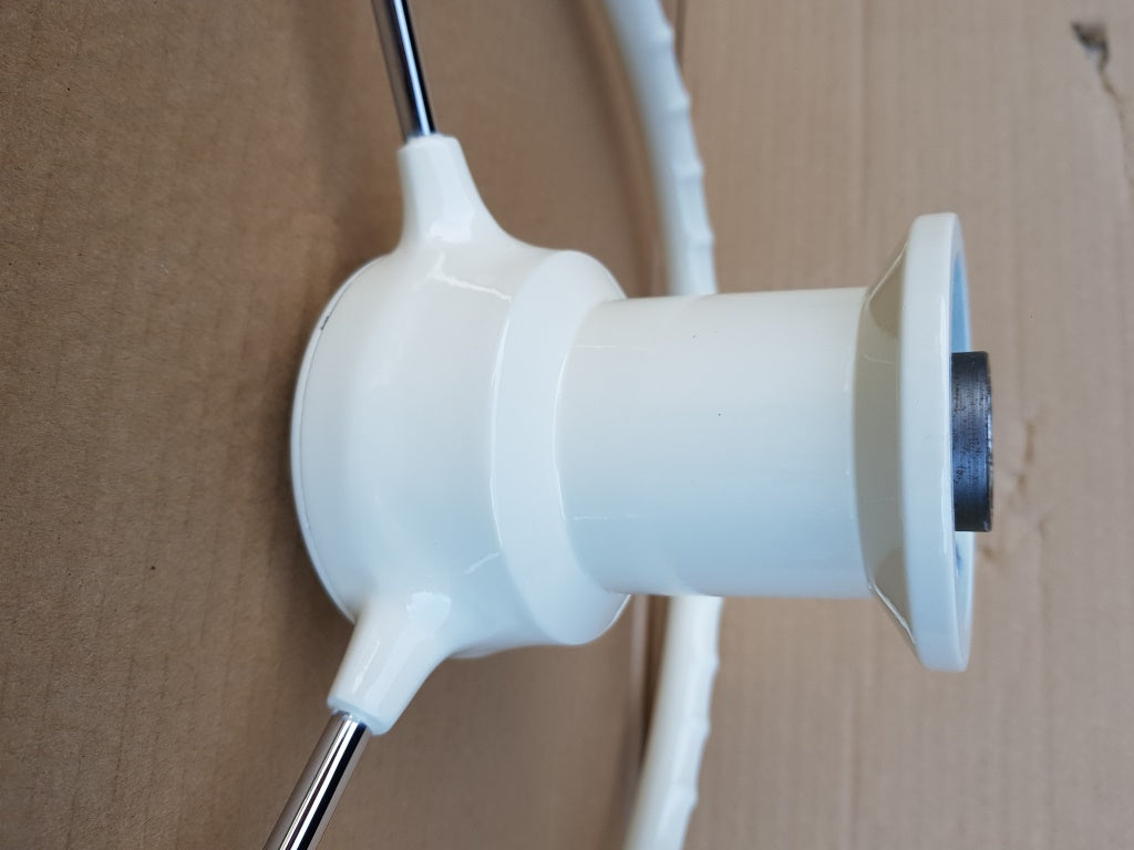 White ivory 3 spoke steering wheel for vw type 1 and type 3 including ghia 1959 to 1974