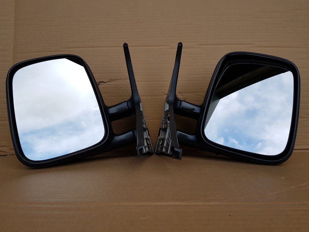 VW T4 Transporter Caravelle Multivan Camper Cab Door Wing Mirrors Equal Tall Symmetrical PAIR