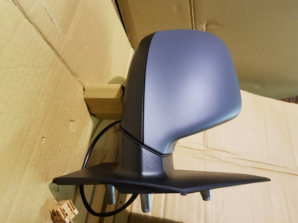 VW T5.1 Transporter Caravelle Front Cab Side Door Wing Mirrors Electric adjust heated glass with Primed covers