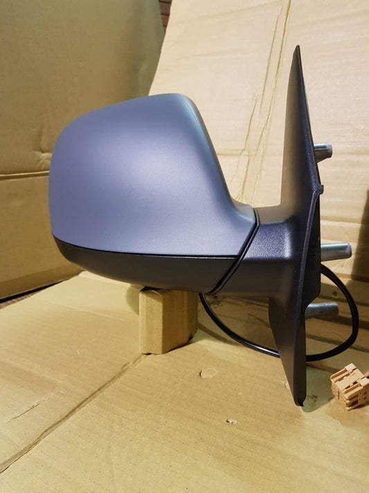 VW T5 T5.1 Transporter Caravelle Front Cab Side Door Wing Mirror Manual Primed RIGHT SIDE