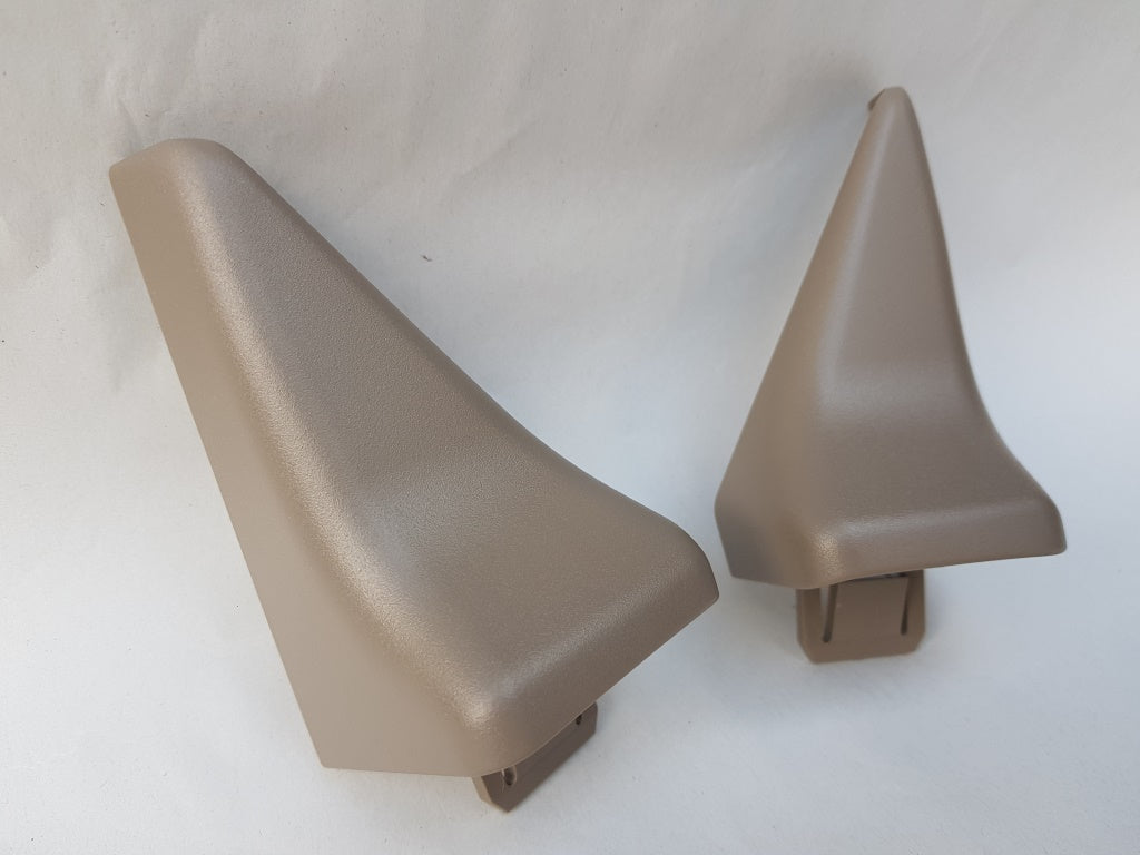 Pair of VW T4 Transporter Caravelle Front Cab Door Mirror Triangle Trim Panel End Finishers Rare Accessory Option