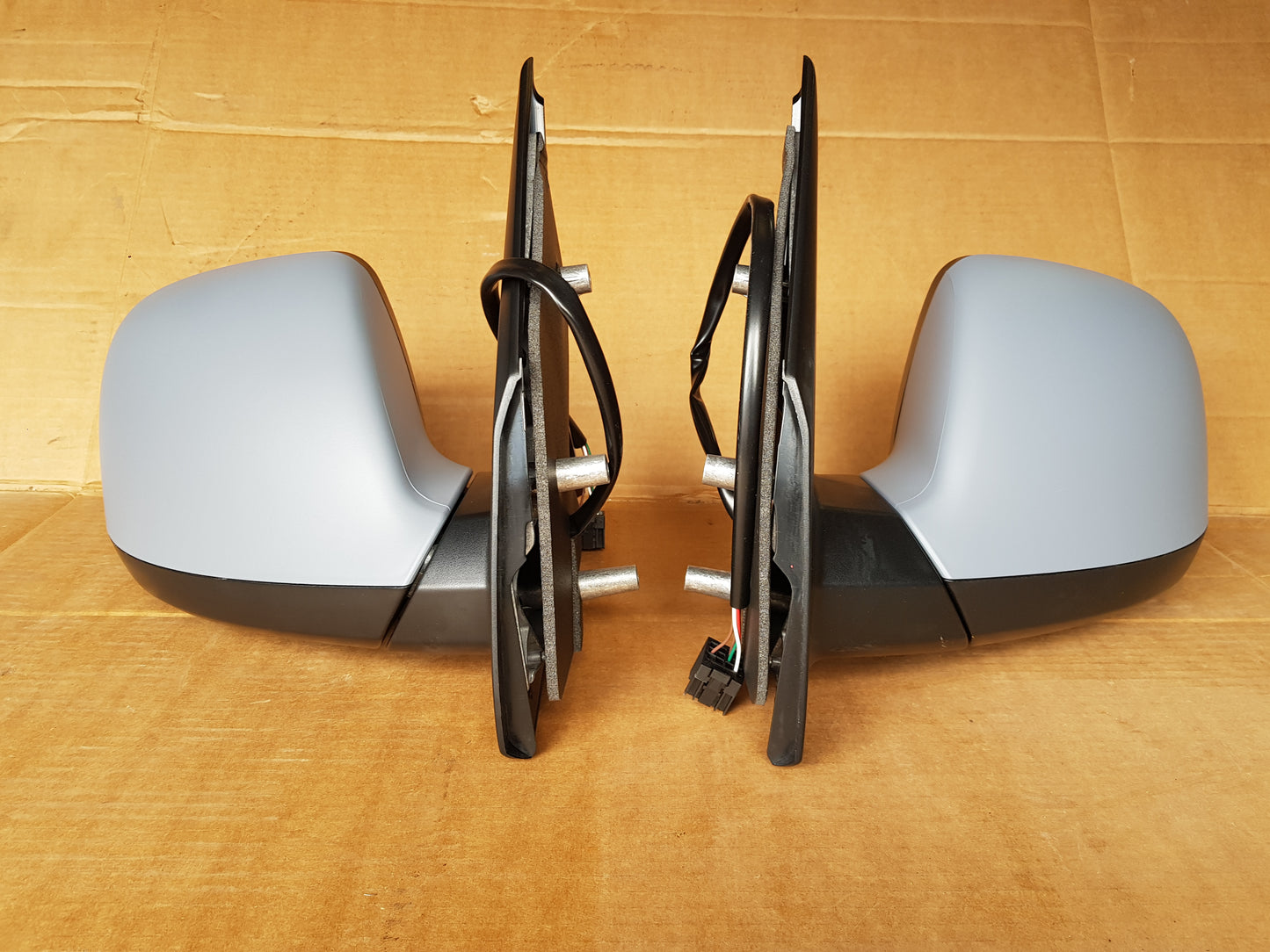 VW T6 T6.1 Transporter Caravelle Front Cab Side Door Wing Mirror Electric adjust heated glass with Primed cover LEFT SIDE