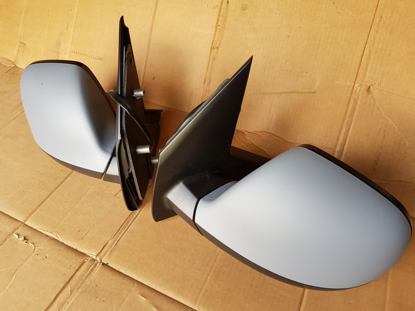 VW T6 T6.1 Transporter Caravelle Front Cab Side Door Wing Mirror Electric adjust heated glass with Primed cover LEFT SIDE