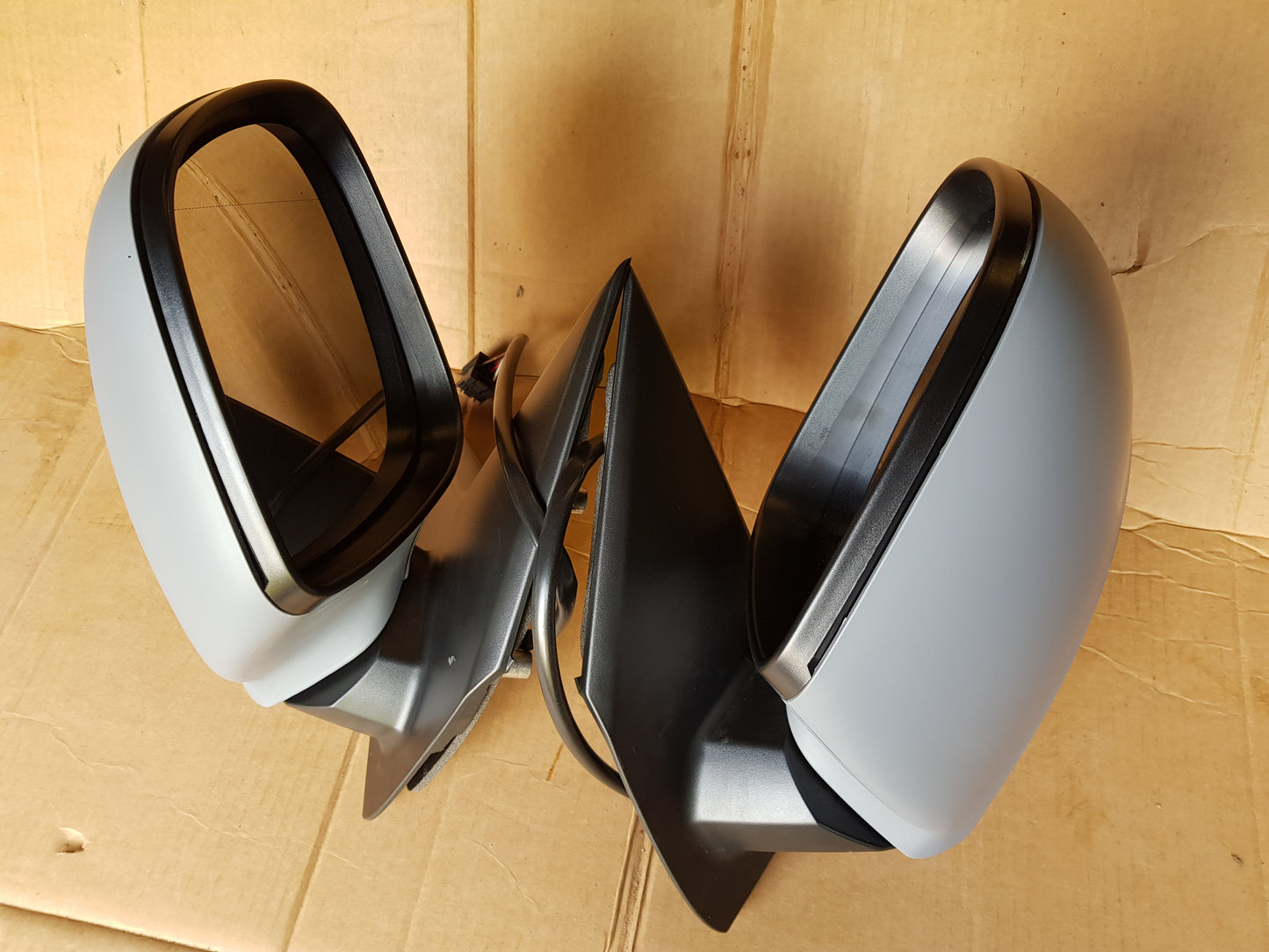 VW T6 T6.1 Transporter Caravelle Front Cab Side Door Wing Mirror Electric adjust heated glass with Primed cover RIGHT SIDE