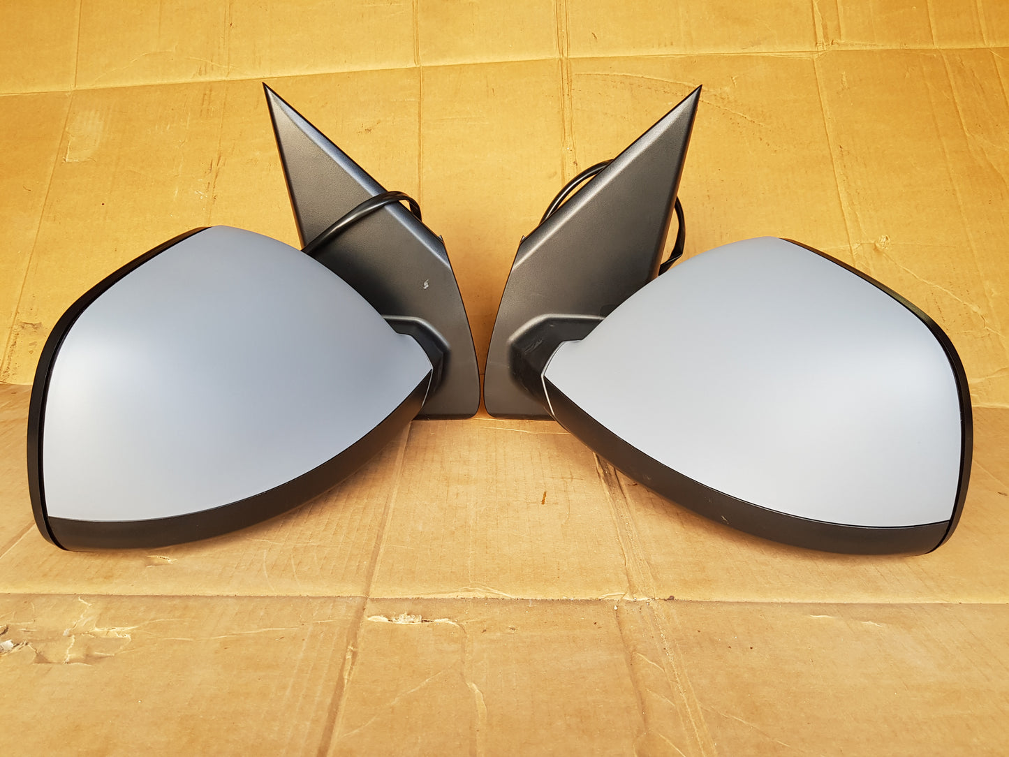 VW T6 T6.1 Transporter Caravelle Front Cab Side Door Wing Mirror Electric adjust heated glass with Primed cover LEFT SIDE