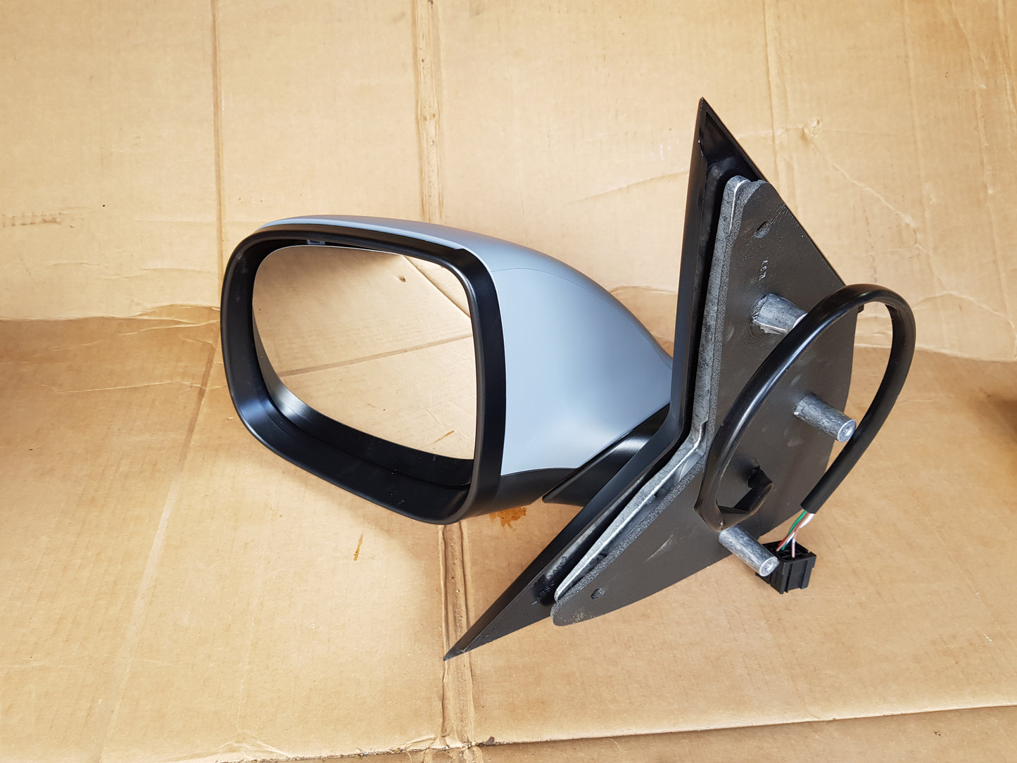 VW T6 T6.1 Transporter Caravelle Front Cab Side Door Wing Mirror Electric adjust heated glass with Primed cover LEFT SIDE