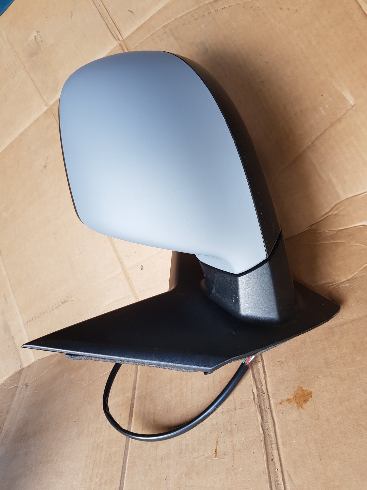 VW T6 T6.1 Transporter Caravelle Front Cab Side Door Wing Mirror Electric adjust heated glass with Primed cover LEFT SIDE