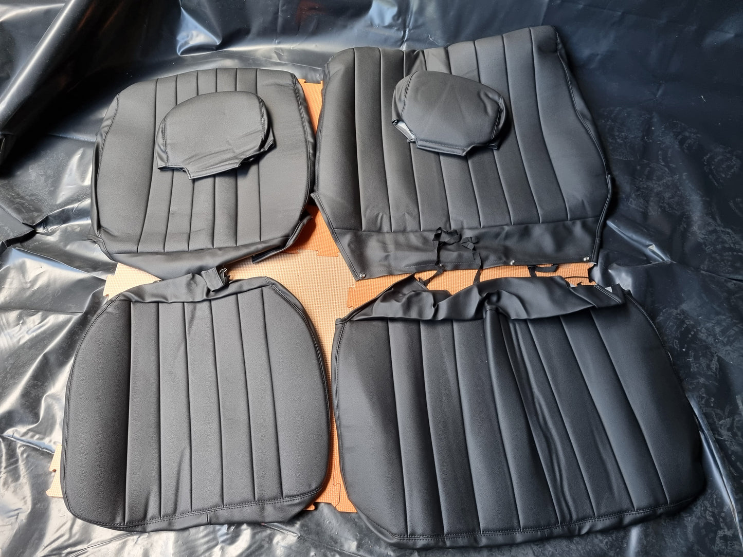 VW Splitscreen Bus Camper Van easy fit front seat cover set