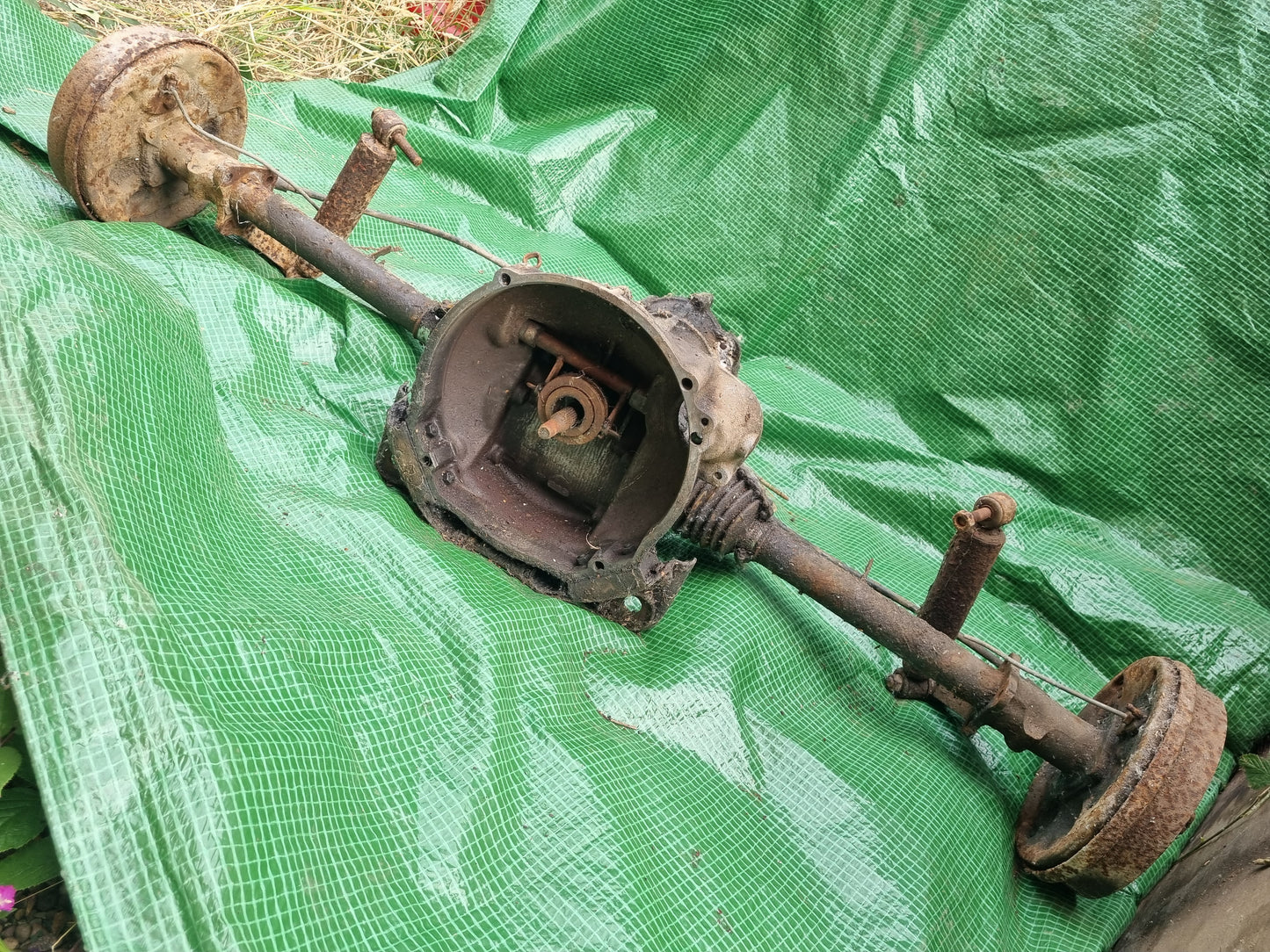 VW wide five 205x5 brake upgrade front rear axle complete 65-67 Bug beam gearbox