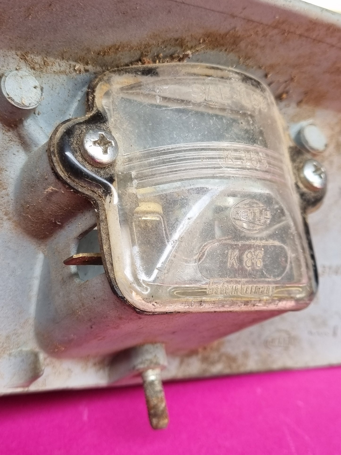 NOS Hella 1963 - 1967 Type 1 Beetle Number plate Light