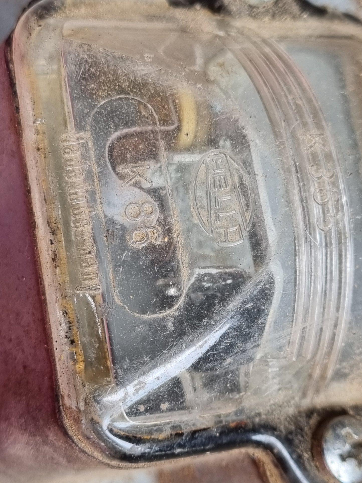 NOS Hella 1963 - 1967 Type 1 Beetle Number plate Light