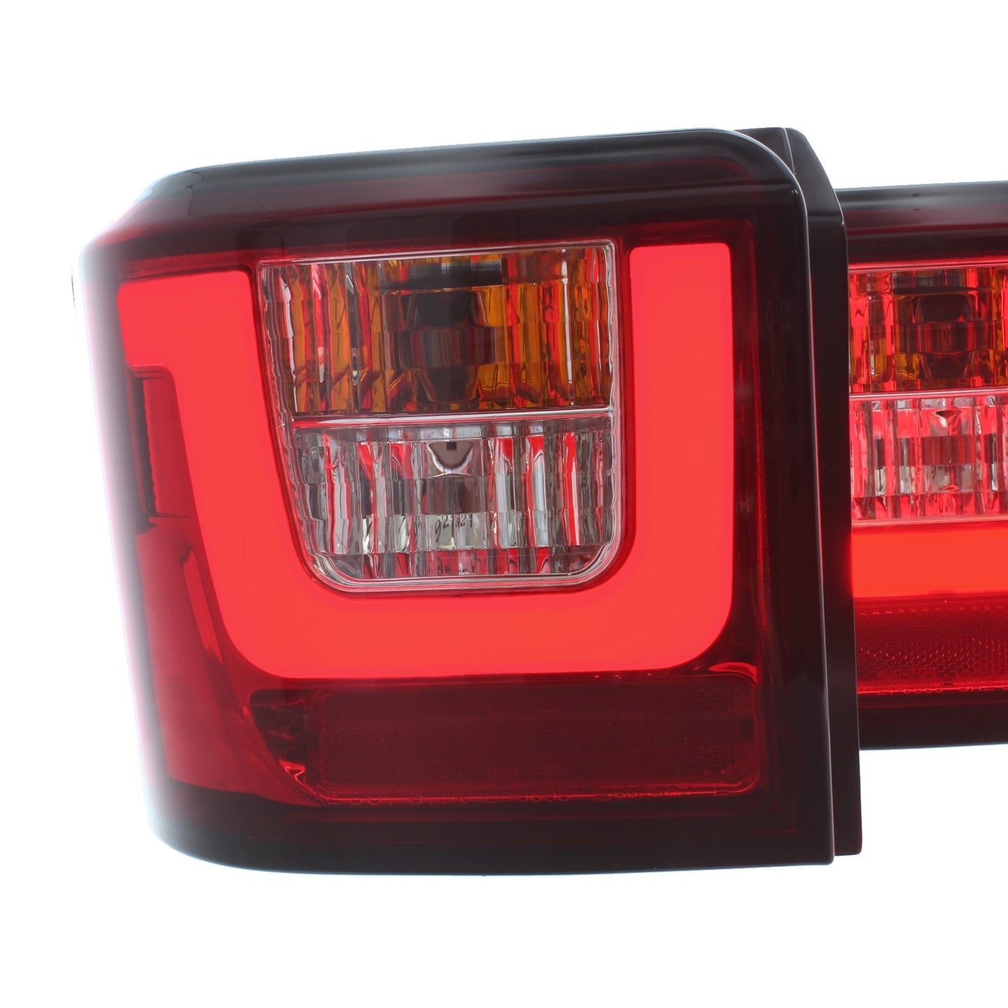 VW T4 Transporter Caravelle Camper Range Rover Evoque style Rear LED Light Tubes LIGHT SMOKED RED
