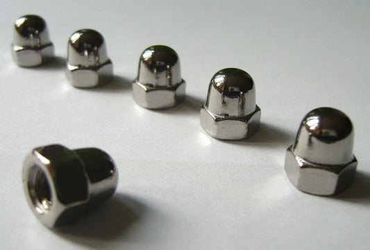 Set of Stainless Domed Sump Nuts VW Beetle Splitscreen Bus Bay Window Type 1 2 3