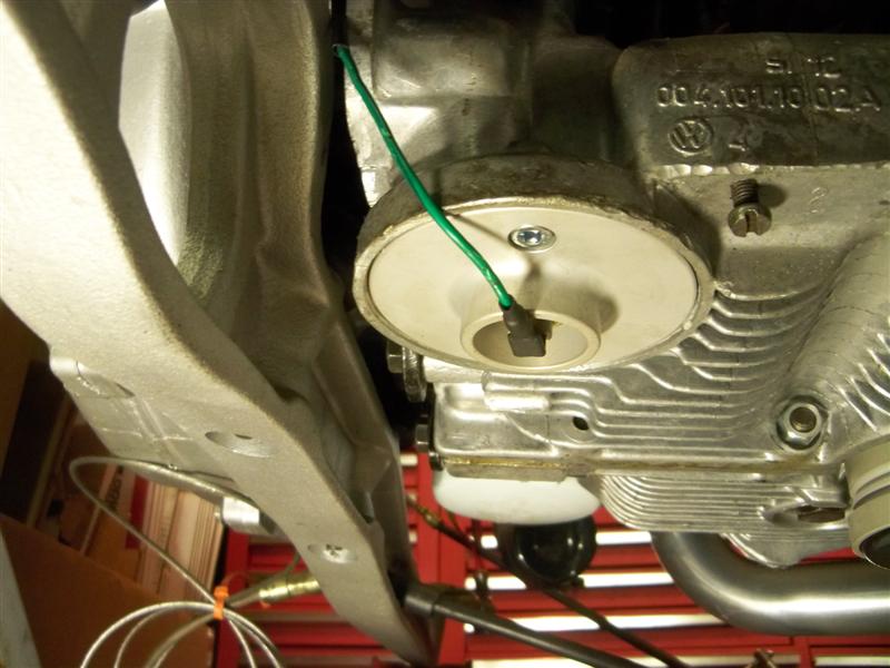VW Porsche Type 4 sump plate for M14 oil temperature sender