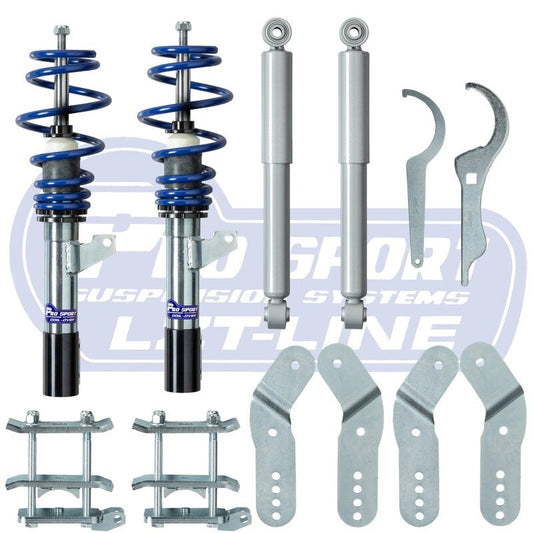 Coilover adjustable height suspension kit for VW Caddy Mk3 Mk4 2K Life and Maxi Van Camper