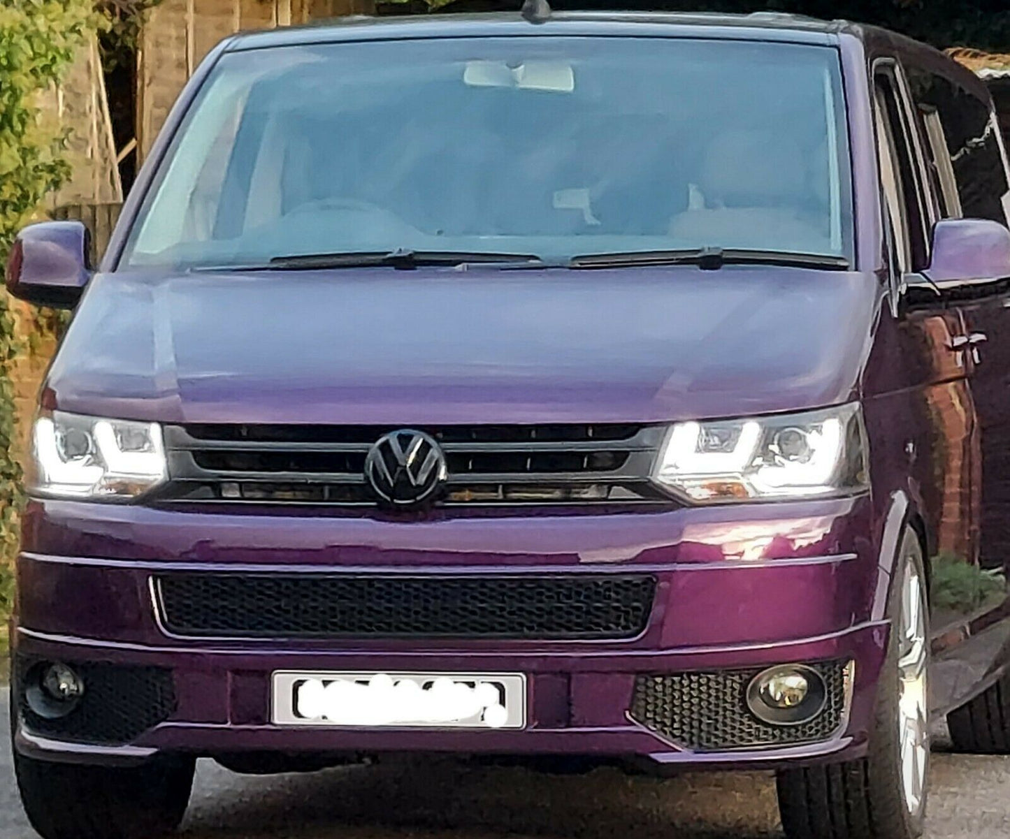 VW Transporter T5.1 2010-2015 Shark Eye LED DRL Projector Front Headlights lamps