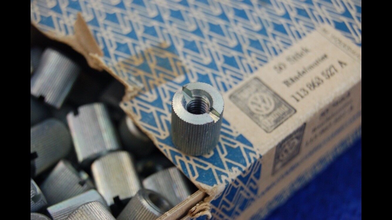 NOS knurled nut for dash wiring cover