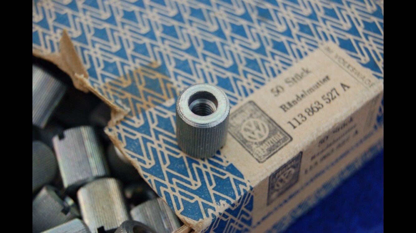 NOS knurled nut for dash wiring cover