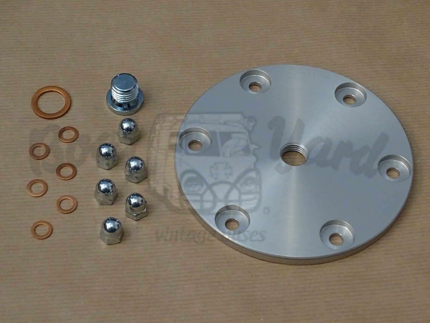 Aluminum engine oil sump cover plate