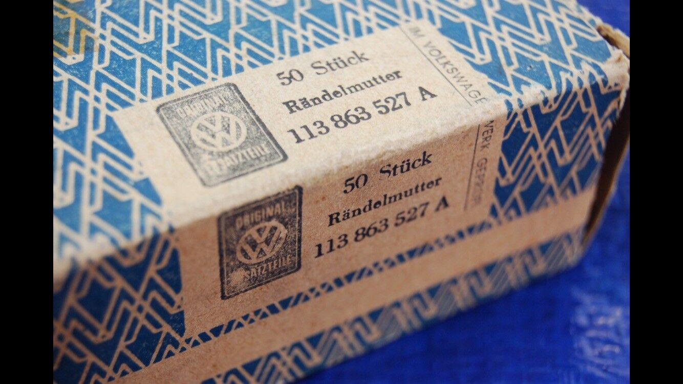 NOS knurled nut for dash wiring cover