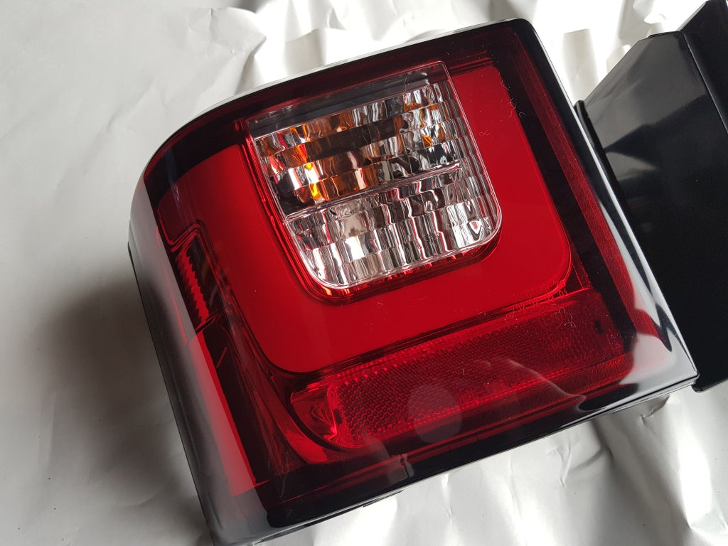 VW T4 Transporter Caravelle Camper Range Rover Evoque style Rear LED Light Tubes LIGHT SMOKED RED