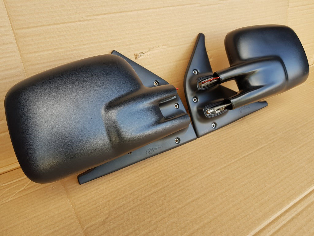 VW T4 Transporter Caravelle Cab Door Wing Mirror Matched Wide Symmetrical Pair