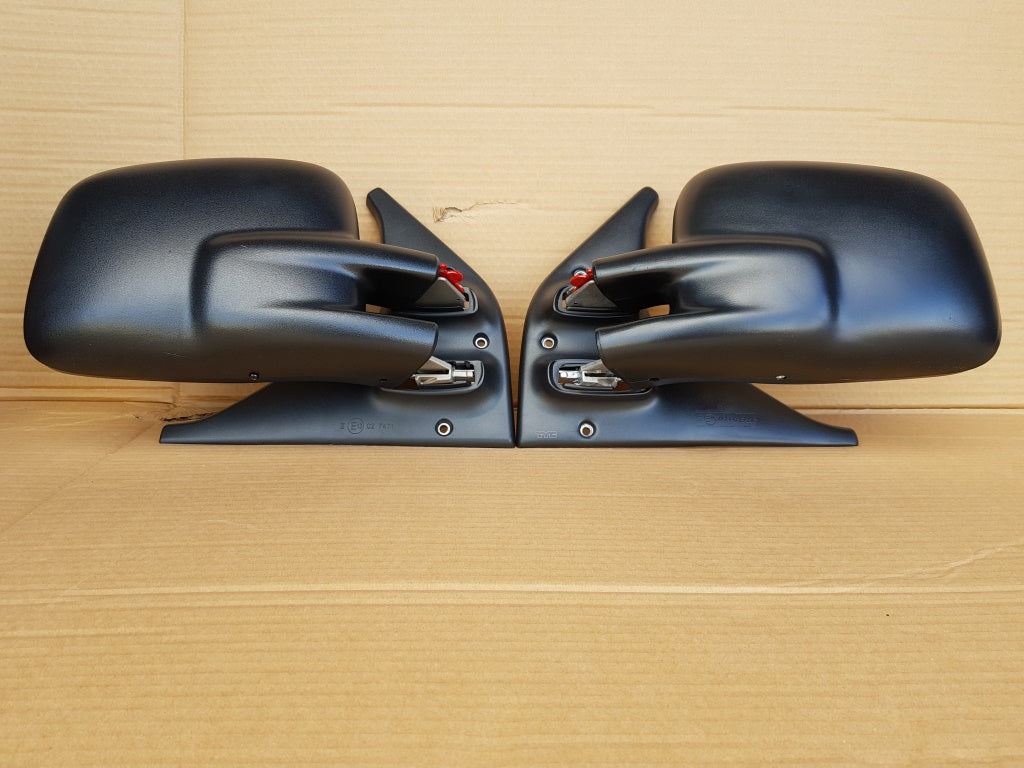 VW T4 Transporter Caravelle Cab Door Wing Mirror Matched Wide Symmetrical Pair