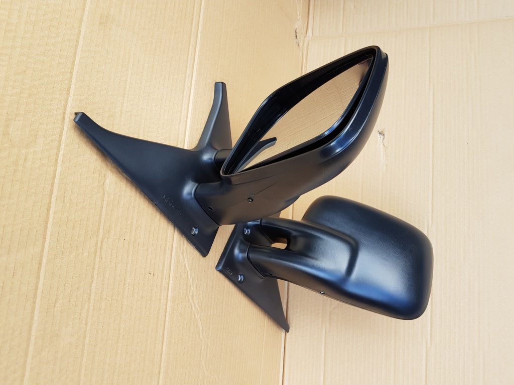 VW T4 Transporter Caravelle Cab Door Wing Mirror Matched Wide Symmetrical Pair