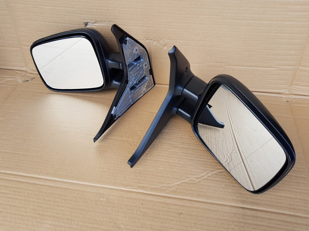VW T4 Transporter Caravelle Cab Door Wing Mirror Matched Wide Symmetrical Pair