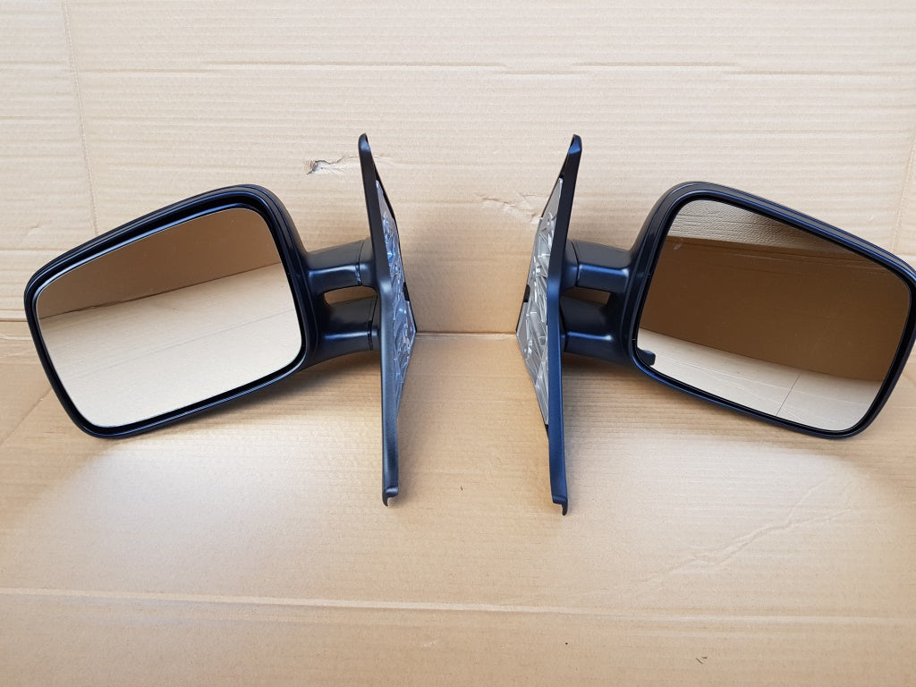VW T4 Transporter Caravelle Cab Door Wing Mirror Matched Wide Symmetrical Pair