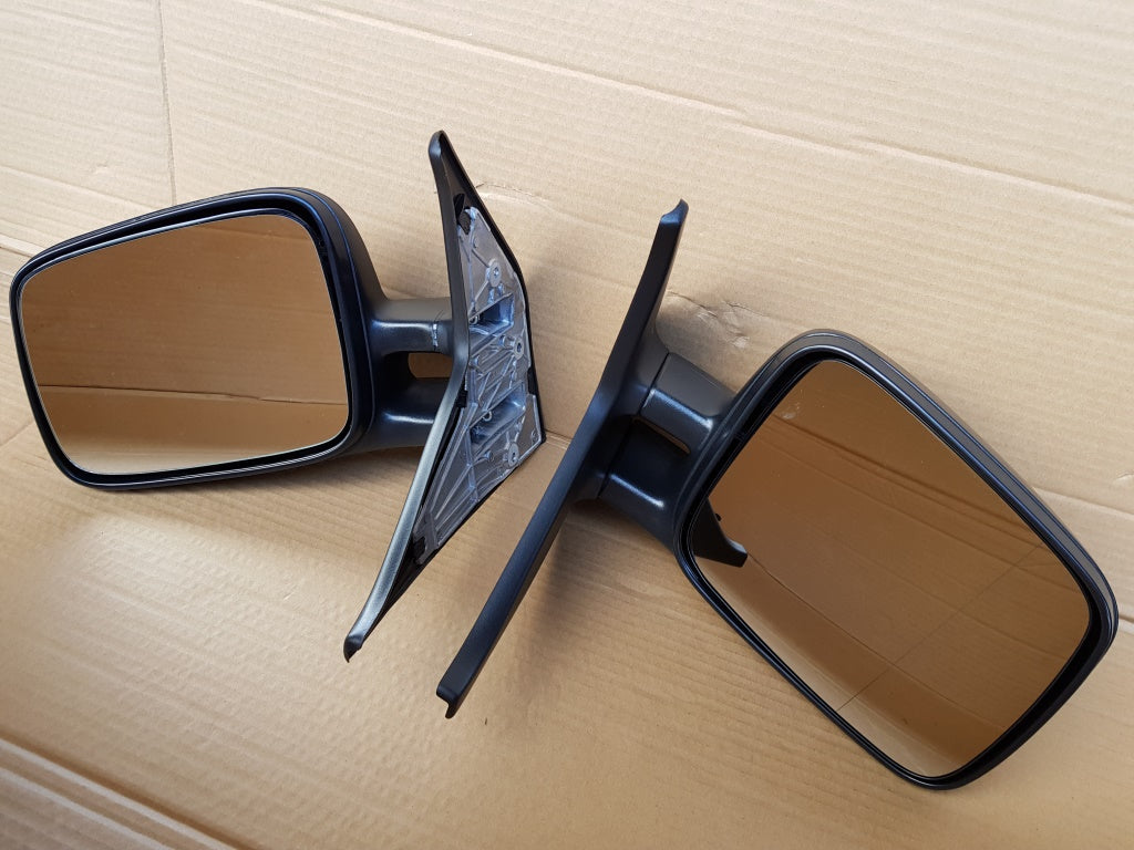 VW T4 Transporter Caravelle Cab Door Wing Mirror Matched Wide Symmetrical Pair