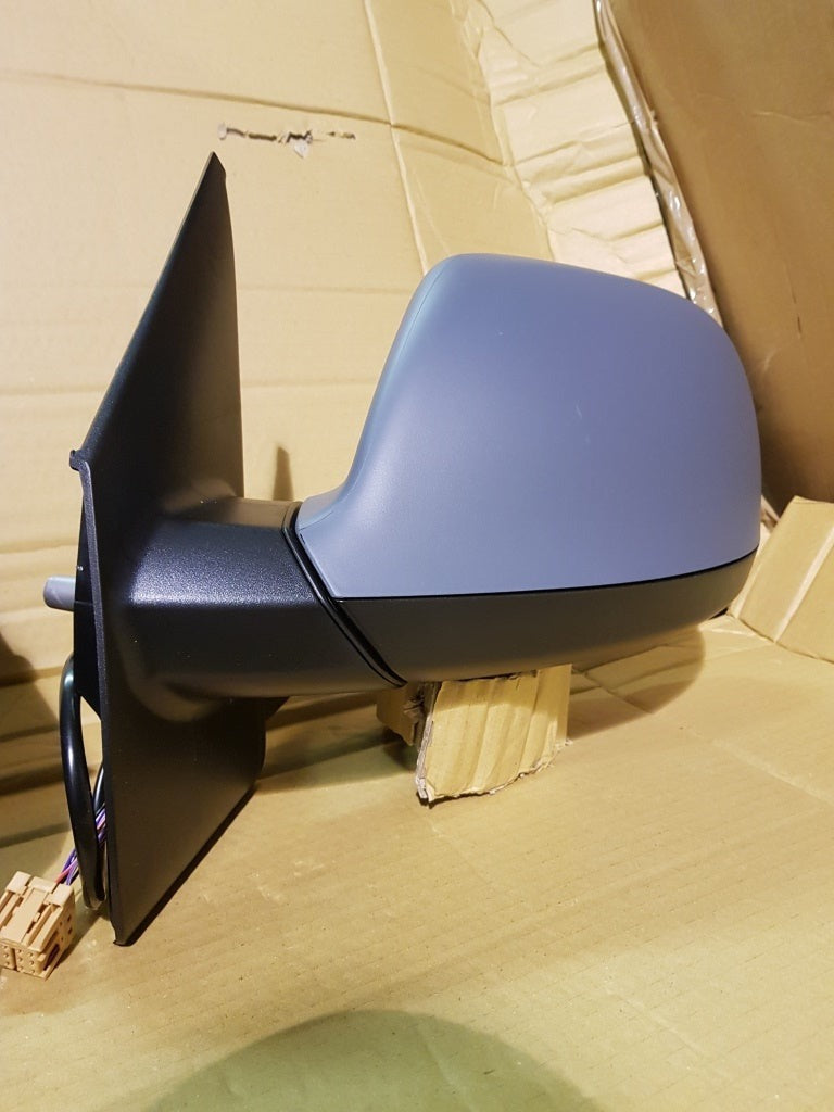 VW T5 T5.1 Transporter Caravelle Front Cab Side Door Wing Mirror Manual Primed RIGHT SIDE