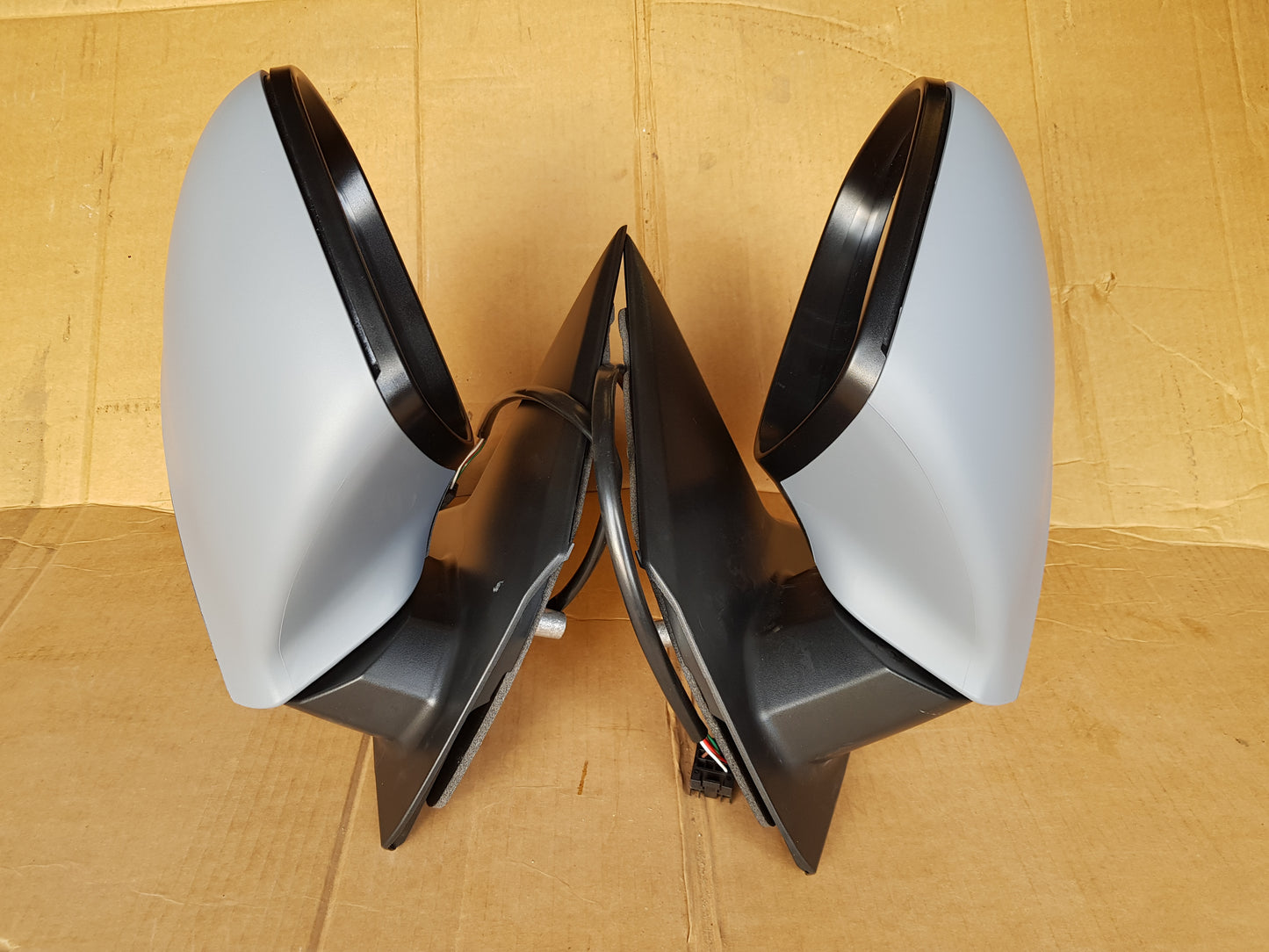VW T6 T6.1 Transporter Caravelle Front Cab Side Door Wing Mirror Electric adjust heated glass with Primed cover LEFT SIDE