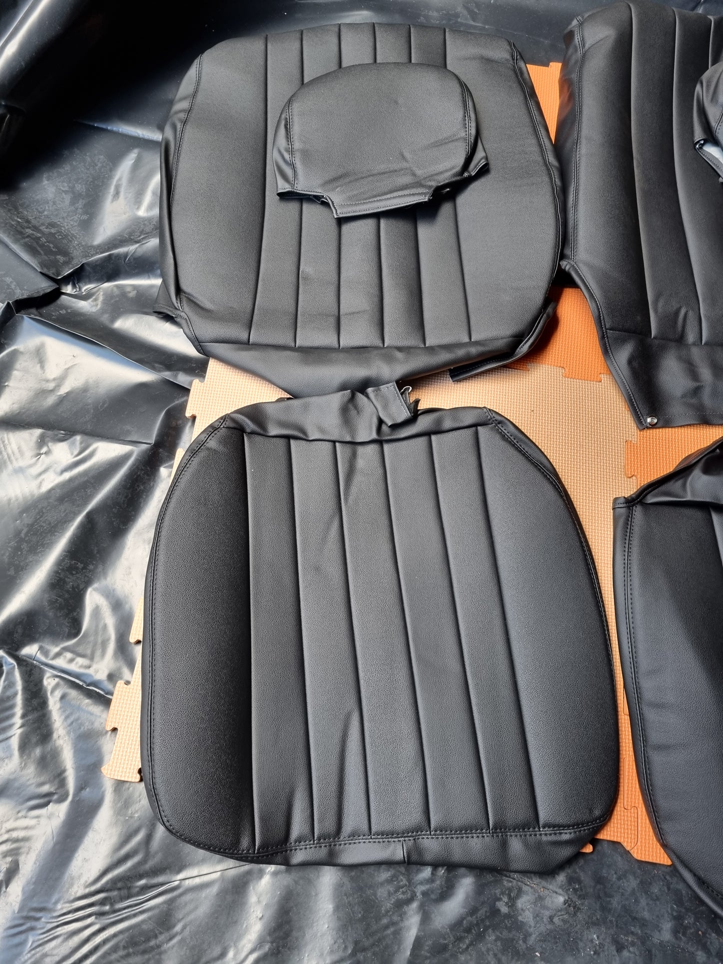 VW Splitscreen Bus Camper Van easy fit front seat cover set