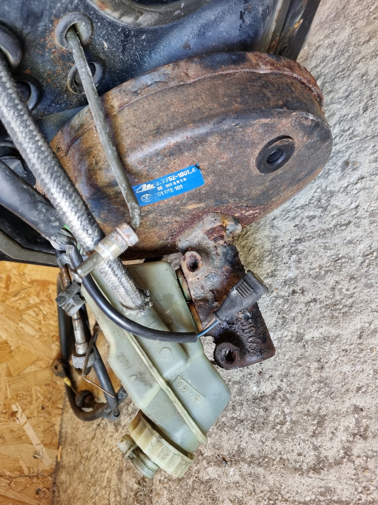 1990 Early VW T4 TRANSPORTER ACCELERATOR THROTTLE CLUTCH BRAKE PEDAL BOX Complete