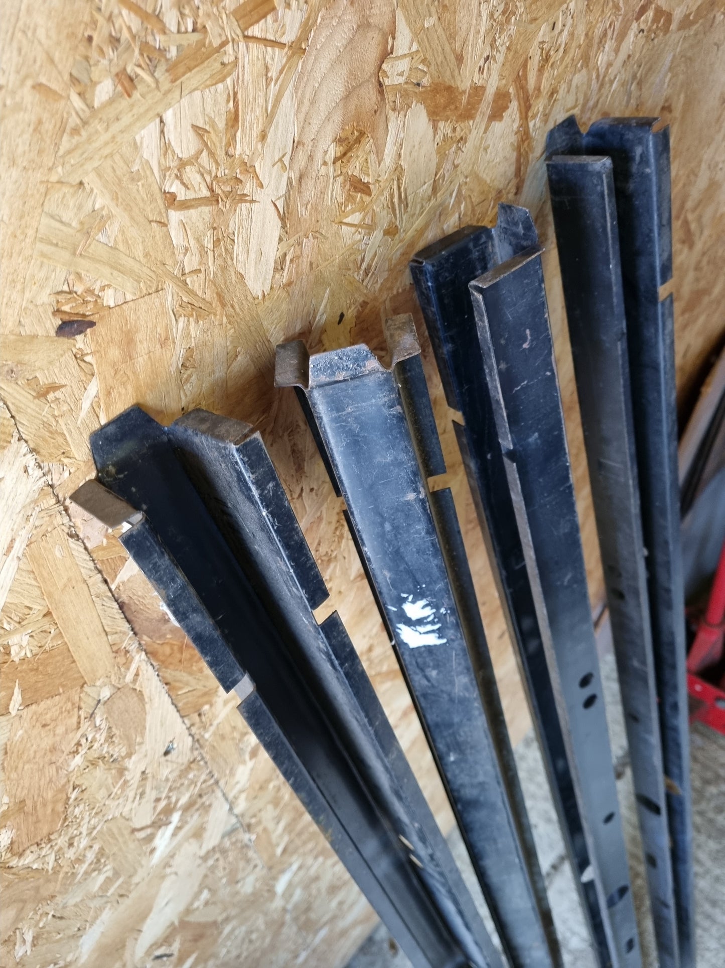 4x NOS VW Type 2 Splitscreen Bay Bus Repair panels Floor support Top Hat section