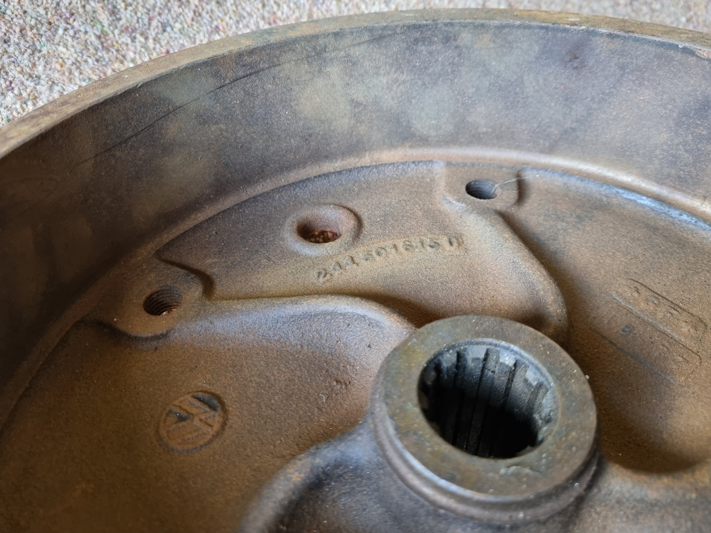 Genuine VW NOS Type 2 T1 Splitscreen Rear Brake drum wide 5x205 - 1963 Only Bus