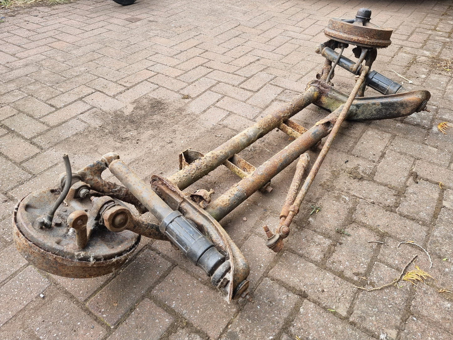 VW wide five 205x5 brake upgrade front rear axle complete 65-67 Bug beam gearbox
