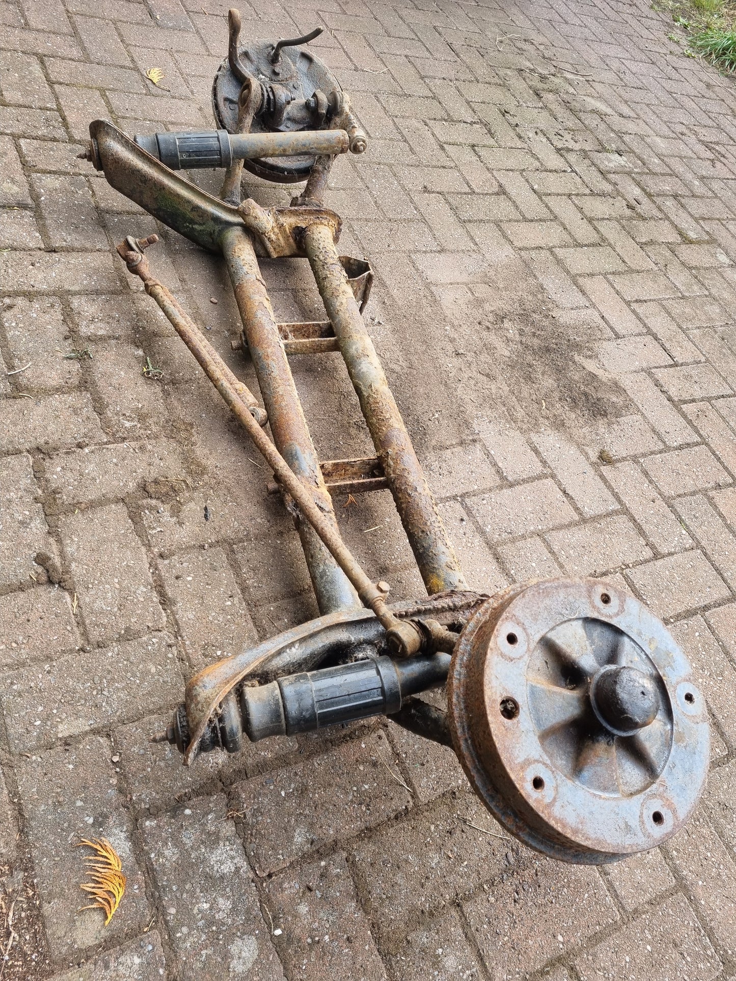 VW wide five 205x5 brake upgrade front rear axle complete 65-67 Bug beam gearbox