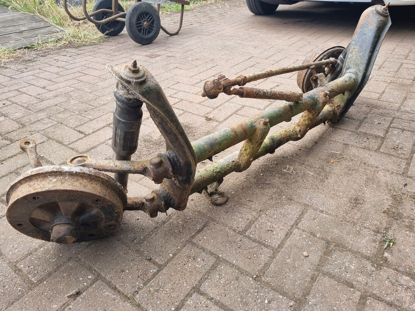 VW wide five 205x5 brake upgrade front rear axle complete 65-67 Bug beam gearbox