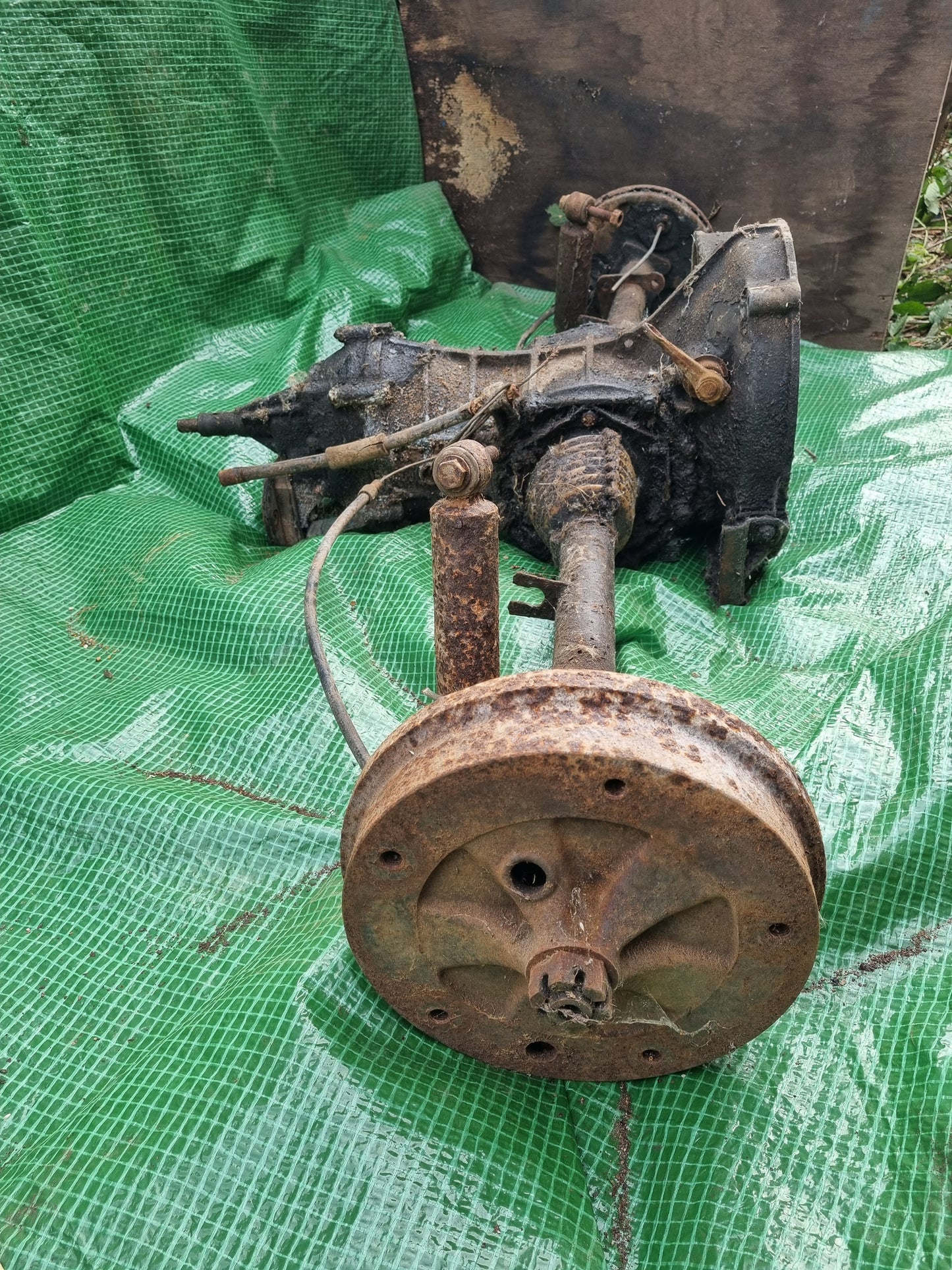 VW wide five 205x5 brake upgrade front rear axle complete 65-67 Bug beam gearbox