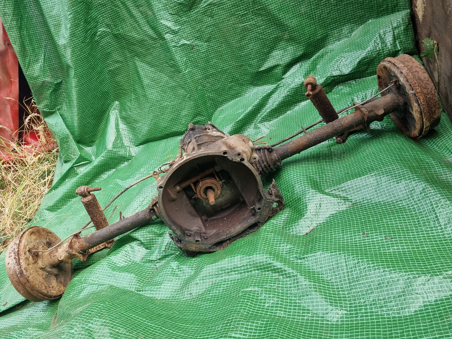 VW wide five 205x5 brake upgrade front rear axle complete 65-67 Bug beam gearbox