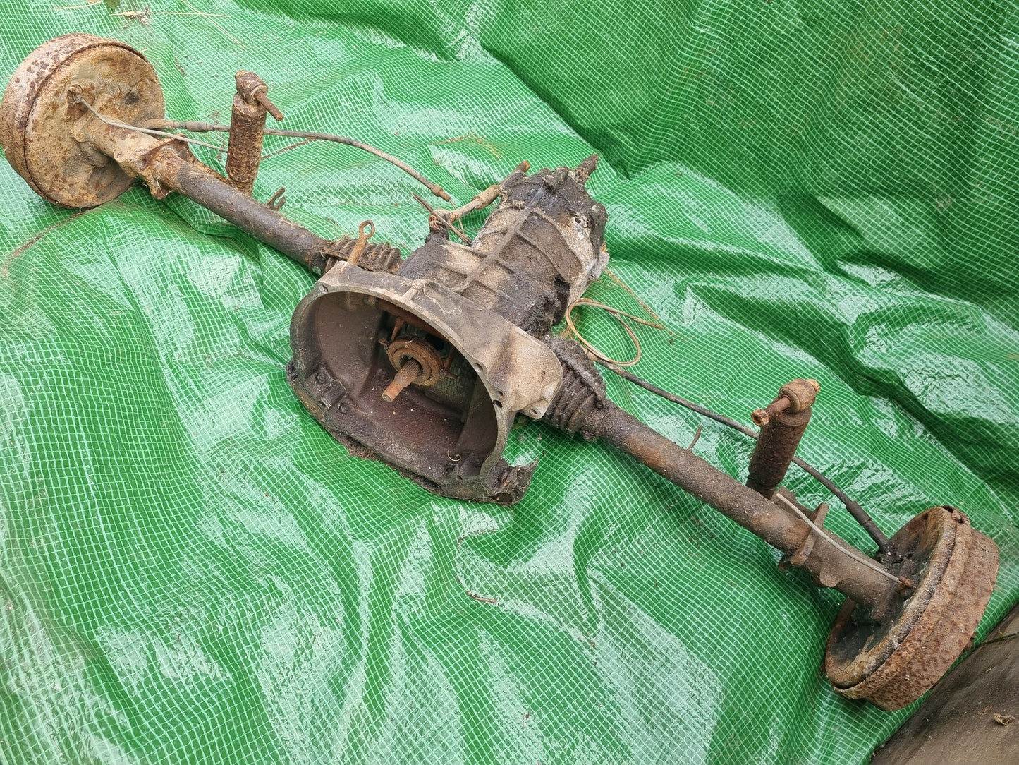 VW wide five 205x5 brake upgrade front rear axle complete 65-67 Bug beam gearbox