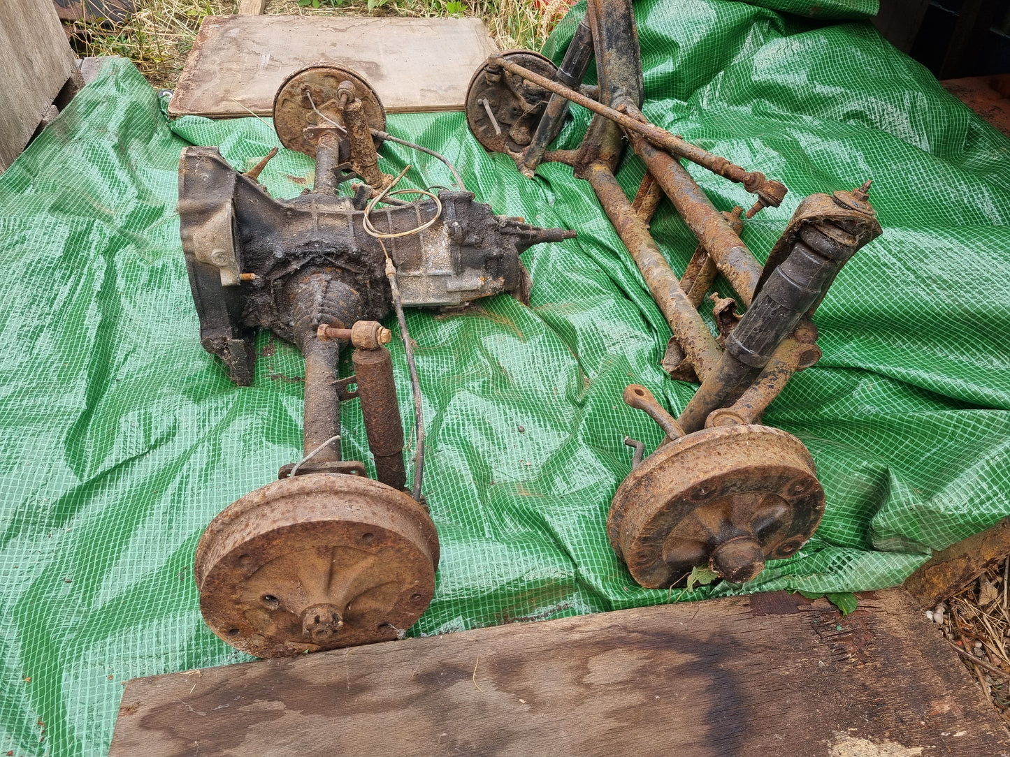VW wide five 205x5 brake upgrade front rear axle complete 65-67 Bug beam gearbox