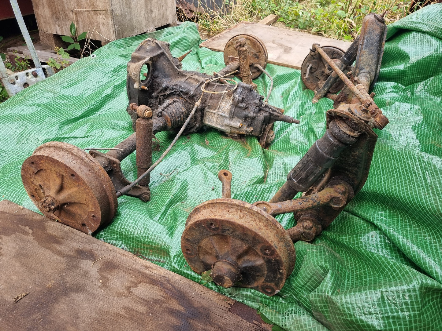 VW wide five 205x5 brake upgrade front rear axle complete 65-67 Bug beam gearbox
