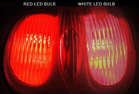 VW Volkswagen LED rear light bulbs - stop and tail lights - PAIR - Proper RED Output