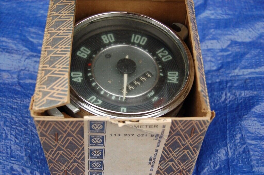 NOS VW SWF Type 1 Beetle 140 KPH speedometer