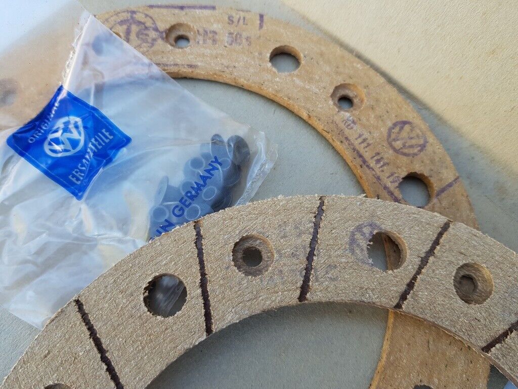 NOS VW 180mm clutch friction pads