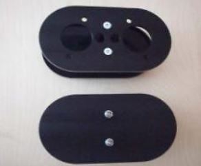 Billet Aluminum twin Weber/D'ellorto carb air filter plate kit